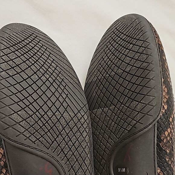 Easy Spirit Gabbie 3 Brown & Black Snake Print Slip On Ballet Flat 9.5 W - Picture 4 of 7